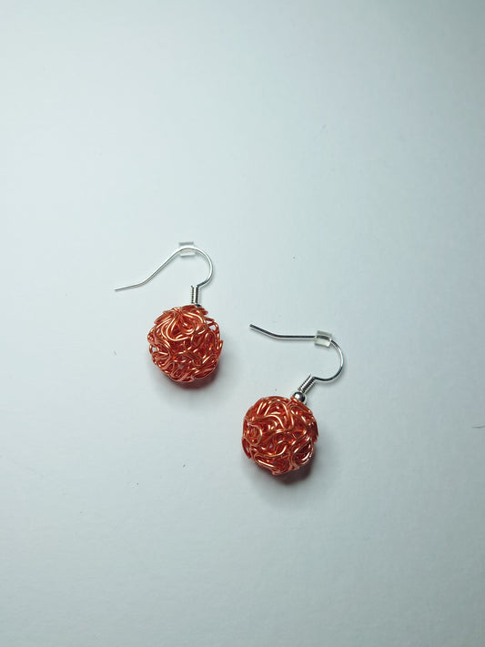 Squiggly Ball Earrings