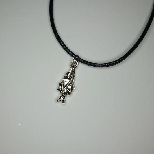 Closed Wing Bat Pendant Necklace